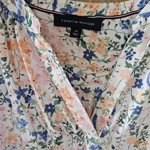 Tommy Hilfiger pastel floral print dress Size S - Picture 4 of 4